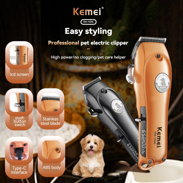 Kemei Km-1596 Big Combo Hair Clipper - Image 4